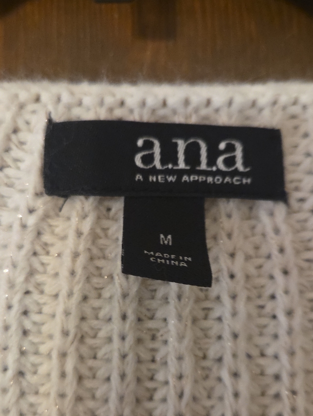 a.n.a Cream V-Neck Knit Sweater - Women's - Picture 2 of 7
